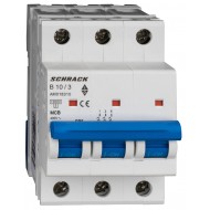 Intrerupator, Automat, AMPARO, Tripolar, 3P, Schrack, Curba, B, 10A, 10kA, Schrack, AM018310--