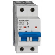 Intrerupator, Automat, AMPARO, Bipolar, 2P, Schrack, Curba, B, 63A, 10kA, Schrack, AM018263--