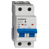 Intrerupator, Automat, AMPARO, Bipolar, 2P, Schrack, Curba, C, 10A, 10kA, Schrack, AM017210--