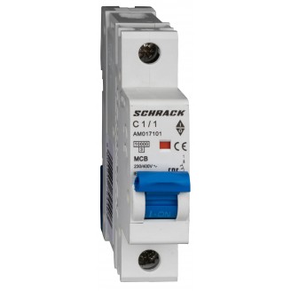 Intrerupator, Automat, AMPARO, Monopolar, 1P, Schrack, Curba, C, 1A, 10kA, Schrack, AM017101-- Intrerupator, Automat, AMPARO, Monopolar, 1P, Schrack, Curba, C, 1A, 10kA, Schrack, AM017101--