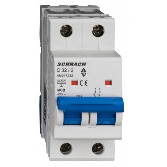 Intrerupator, Automat, AMPARO, Bipolar, 2P, Schrack, Curba, C, 32A, 10kA, Schrack, AM017232--