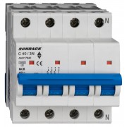 Intrerupator, Automat, AMPARO, Tetrapolar, 3P+N, Schrack, Curba, C, 40A, 10kA, Schrack, AM017840-- Intrerupator, Automat, AMPARO, Tetrapolar, 3P+N, Schrack, Curba, C, 40A, 10kA, Schrack, AM017840--