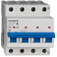 Intrerupator, Automat, AMPARO, Tetrapolar, 3P+N, Schrack, Curba, C, 63A, 10kA, Schrack, AM017863--