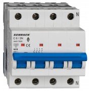 Intrerupator, Automat, AMPARO, Tetrapolar, 3P+N, Schrack, Curba, C, 6A, 10kA, Schrack, AM017806-- Intrerupator, Automat, AMPARO, Tetrapolar, 3P+N, Schrack, Curba, C, 6A, 10kA, Schrack, AM017806--