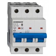 Intrerupator, Automat, AMPARO, Tripolar, 3P, Schrack, Curba, C, 6A, 10kA, Schrack, AM017306--