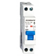 Intrerupator, Automat, AMPARO, Bipolar, 1P+N, Schrack, Curba, B, 13A, 4.5kA, Schrack, AM418513--