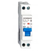 Intrerupator, Automat, AMPARO, Bipolar, 1P+N, Schrack, Curba, B, 16A, 4.5kA, Schrack, AM418516--