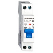 Intrerupator, Automat, AMPARO, Bipolar, 1P+N, Schrack, Curba, B, 20A, 4.5kA, Schrack, AM418520--