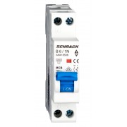 Intrerupator, Automat, AMPARO, Bipolar, 1P+N, Schrack, Curba, B, 6A, 4.5kA, Schrack, AM418506--