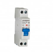 Intrerupator, Automat, AMPARO, Bipolar, 1P+N, Schrack, Curba, C, 6A, 4.5kA, Schrack, AM417506--
