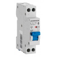 Intrerupator, Automat, AMPARO, 1UH, Bipolar, 1P+N, Curba, B, 13A, 6kA, Schrack, AM618513--