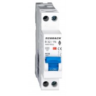 Intrerupator, Automat, AMPARO, 1UH, Bipolar, 1P+N, Curba, B, 32A, 6kA, Schrack, AM618532--