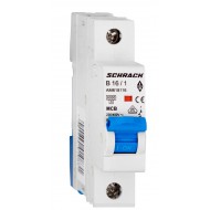 Intrerupator, Automat, MCB, AMPARO, Monopolar, 1P, Curba, B, 16A, 6kA, Schrack, AM618116-- Intrerupator, Automat, MCB, AMPARO, Monopolar, 1P, Curba, B, 16A, 6kA, Schrack, AM618116--