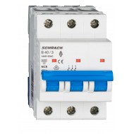 Intrerupator, Automat, MCB, AMPARO, Tripolar, 3P, Curba, B, 40A, 6kA, Schrack, AM618340--