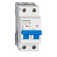 Intrerupator, Automat, MCB, AMPARO, Bipolar, 1P+N, Curba, C, 10A, 6kA, Schrack, AM617610--