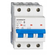 Intrerupator, Automat, MCB, AMPARO, Tripolar, 3P, Curba, C, 13A, 6kA, Schrack, AM617313-- Intrerupator, Automat, MCB, AMPARO, Tripolar, 3P, Curba, C, 13A, 6kA, Schrack, AM617313--