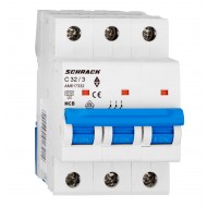 Intrerupator, Automat, MCB, AMPARO, Tripolar, 3P, Curba, C, 32A, 6kA, Schrack, AM617332--