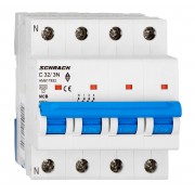 Intrerupator, Automat, MCB, AMPARO, Tetrapolar, 3P+N, Curba, C, 32A, 6kA, Schrack, AM617832-- Intrerupator, Automat, MCB, AMPARO, Tetrapolar, 3P+N, Curba, C, 32A, 6kA, Schrack, AM617832--