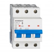 Intrerupator, Automat, MCB, AMPARO, Tripolar, 3P, Curba, C, 40A, 6kA, Schrack, AM617340--