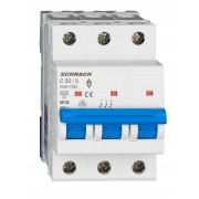Intrerupator, Automat, MCB, AMPARO, Tripolar, 3P, Curba, C, 50A, 6kA, Schrack, AM617350-- Intrerupator, Automat, MCB, AMPARO, Tripolar, 3P, Curba, C, 50A, 6kA, Schrack, AM617350--