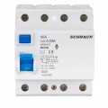 Intrerupator, diferential, Schrack, AMPARO, Tip A, Tetrapolar, 4P, 40A, 30mA, 10kA Intrerupator, diferential, Schrack, AMPARO, Tip A, Tetrapolar, 4P, 40A, 30mA, 10kA