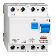 Intrerupator, diferential, Schrack, Tip AC, Tetrapolar, 4P, 25A, 30mA, 10kA Intrerupator, diferential, Schrack, Tip AC, Tetrapolar, 4P, 25A, 30mA, 10kA