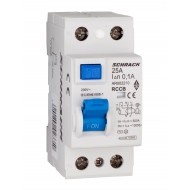 Intrerupator, diferential, Schrack, AMPARO, Tip AC, Bipolar, 2P, 25A, 100mA, 10kA