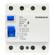 Intrerupator, diferential, Schrack, AMPARO, Tip AC, Tetrapolar, 4P, 25A, 300mA, 10kA