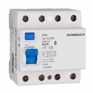 Intrerupator, diferential, Schrack, AMPARO, Tip AC, Tetrapolar, 4P, 40A, 30mA, 10kA