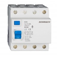 Intrerupator, diferential, Schrack, AMPARO, Tip A, S, Tetrapolar, 4P, 63A, 300mA, 10kA