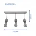 Pendul, Model Fiona, Lemn, 3 X E27, 230V, IP20, Abajur, Lemn, Elmark, 955FIONA3 - imaginea produsului 955FIONA3 din categoria Pendule