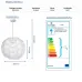 Pendul, Model Luna, Alb, 1 X E27, 230V, IP20, Abajur, Plastic, Elmark, 955LUNA1 - imaginea produsului 955LUNA1 din categoria Pendule