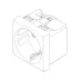 Priza, schuko, SICURY, 2P+E, 16A, carbon, matt, Vimar, NEVE, UP, 09208.CM