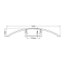 Profil, aluminiu, pentru, banda, LED, 2M, aplicat, Ultralux, APK209
