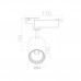 Spot, LED, pentru, sina, electrica, 2, linii, 230V, Lyon-18, Negru, 18W, 1170, lm, Lumina, neutra, 4200K, IP20, Horoz, 0TRK-018-020-0018-020