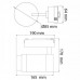 Spot, LED, pentru, sina, electrica, 2, linii, 230V, Monaco-30, Negru, 30W, 2250, lm, Lumina, neutra, 4200K, IP20, Horoz, 0TRK-018-019-0030-020