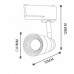 Spot, LED, pentru, sina, electrica, 2, linii, 230V, Porto, Negru, 7W, 525, lm, Lumina, neutra, 4200K, IP20, Horoz, 0TRK-018-013-0007-020