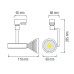 Spot, LED, pentru, sina, electrica, 2, linii, 230V, Prag-7, Alb, 7W, 405, lm, Lumina, neutra, 4200K, IP20, Horoz, 0TRK-018-003-0007-010 Spot, LED, pentru, sina, electrica, 2, linii, 230V, Prag-7, Alb, 7W, 405, lm, Lumina, neutra, 4200K, IP20, Horoz, 0TRK-018-003-0007-010