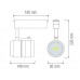 Spot, LED, pentru, sina, electrica, 2, linii, 230V, Roma, Negru, 23W, 1315, lm, Lumina, neutra, 4200K, IP20, Horoz, 0TRK-018-002-0023-020 - imaginea produsului 0TRK-018-002-0023-020 din categoria Iluminat pe sina electrica