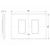 Rama, 2, module, laterale, (se, monteaza, pe, suport, de, 3M), plasticalb, mat, Vimar, NEVE, UP, 09679.11 - imaginea produsului 09679.11 din categoria Vimar NEVE UP