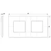 Rama, 4M, (2+2)x71, plastic, Matt, Metal, titanium, Vimar, NEVE, UP, 09664.23