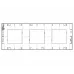 Rama, 6M, (2+2+2)x71, plastic, Glossy, alb, fildes, Vimar, NEVE, UP, 09666.02 - imaginea produsului 09666.02 din categoria Vimar NEVE UP
