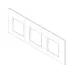 Rama, 6M, (2+2+2)x71, plastic, Glossy, negru, Vimar, NEVE, UP, 09666.04 - imaginea produsului 09666.04 din categoria Vimar NEVE UP