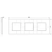 Rama, 6M, (2+2+2)x71, plastic, Matt, gri, porumbel, Vimar, NEVE, UP, 09666.12 Rama, 6M, (2+2+2)x71, plastic, Matt, gri, porumbel, Vimar, NEVE, UP, 09666.12