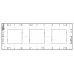 Rama, 6M, (2+2+2)x71, plastic, Matt, Metal, nickel, Vimar, NEVE, UP, 09666.22