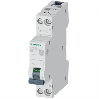 Siguranta automata 6KA 1P+N CURBA C 40A Siemens Siguranta automata 6KA 1P+N CURBA C 40A Siemens