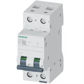 Siguranta automata bipolara 6KA 2P CURBA B 10A Siemens