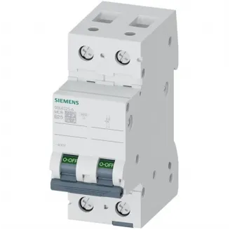 Siguranta automata bipolara 6KA 2P CURBA B 25A Siemens