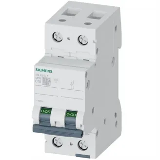 Siguranta automata bipolara 6KA 2P CURBA C 10A Siemens