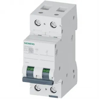 Siguranta automata bipolara 6KA 2P CURBA C 20A Siemens Siguranta automata bipolara 6KA 2P CURBA C 20A Siemens